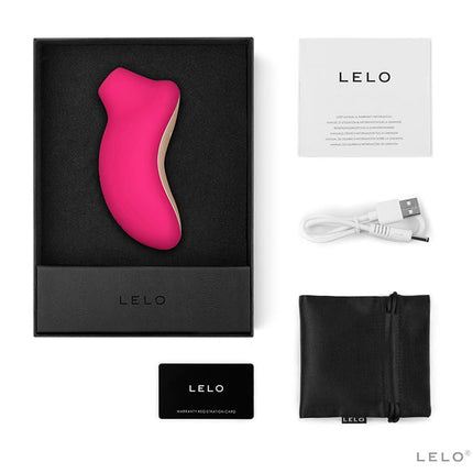 Lelo - Sona - Luchtdruk Vibrator - Deep Pink-Rimbastore.com