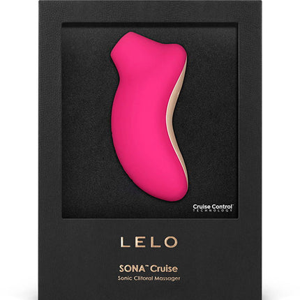 Lelo - Sona Cruise - Luchtdruk Vibrator - Deep Pink-Rimbastore.com