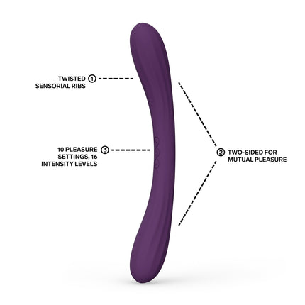LELO - Boomerang - Double-Sided Vibrator - Dual Motor - Purple