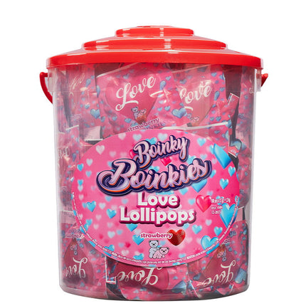 Boinky - Lustopwekkende Lolly's - Pink Bucket - 100 stuks-Erotiekvoordeel.nl