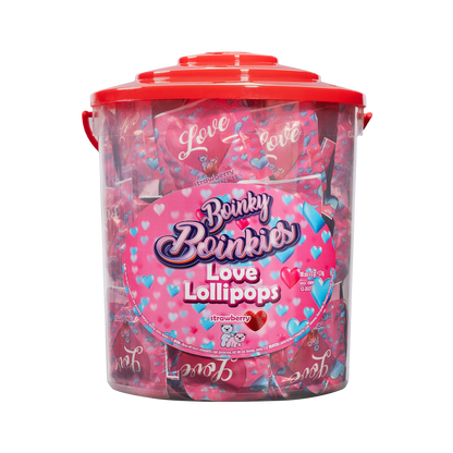 Boinky - Lustopwekkende Lolly's - Pink Bucket - 100 stuks-Erotiekvoordeel.nl