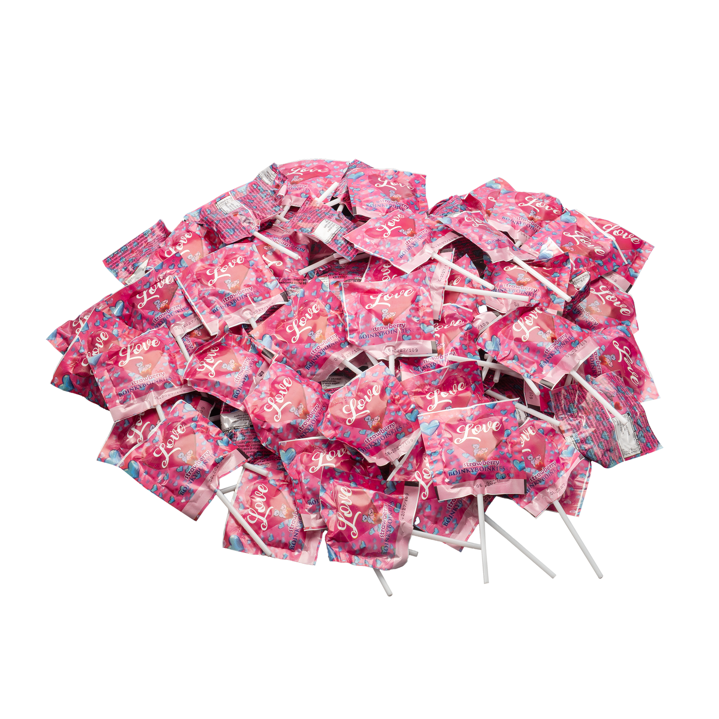 Boinky - Lustopwekkende Lolly's - Pink Bucket - 100 stuks-Erotiekvoordeel.nl