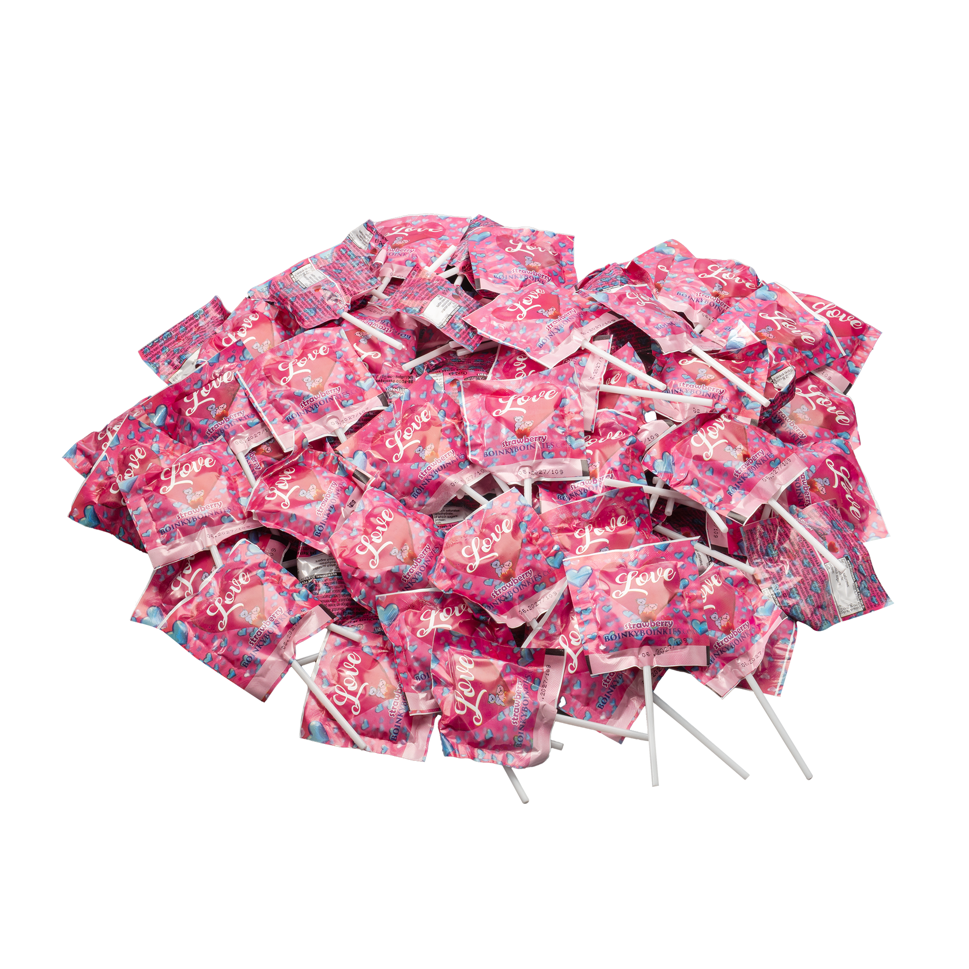 Boinky - Lustopwekkende Lolly's - Pink Bucket - 100 stuks-Erotiekvoordeel.nl