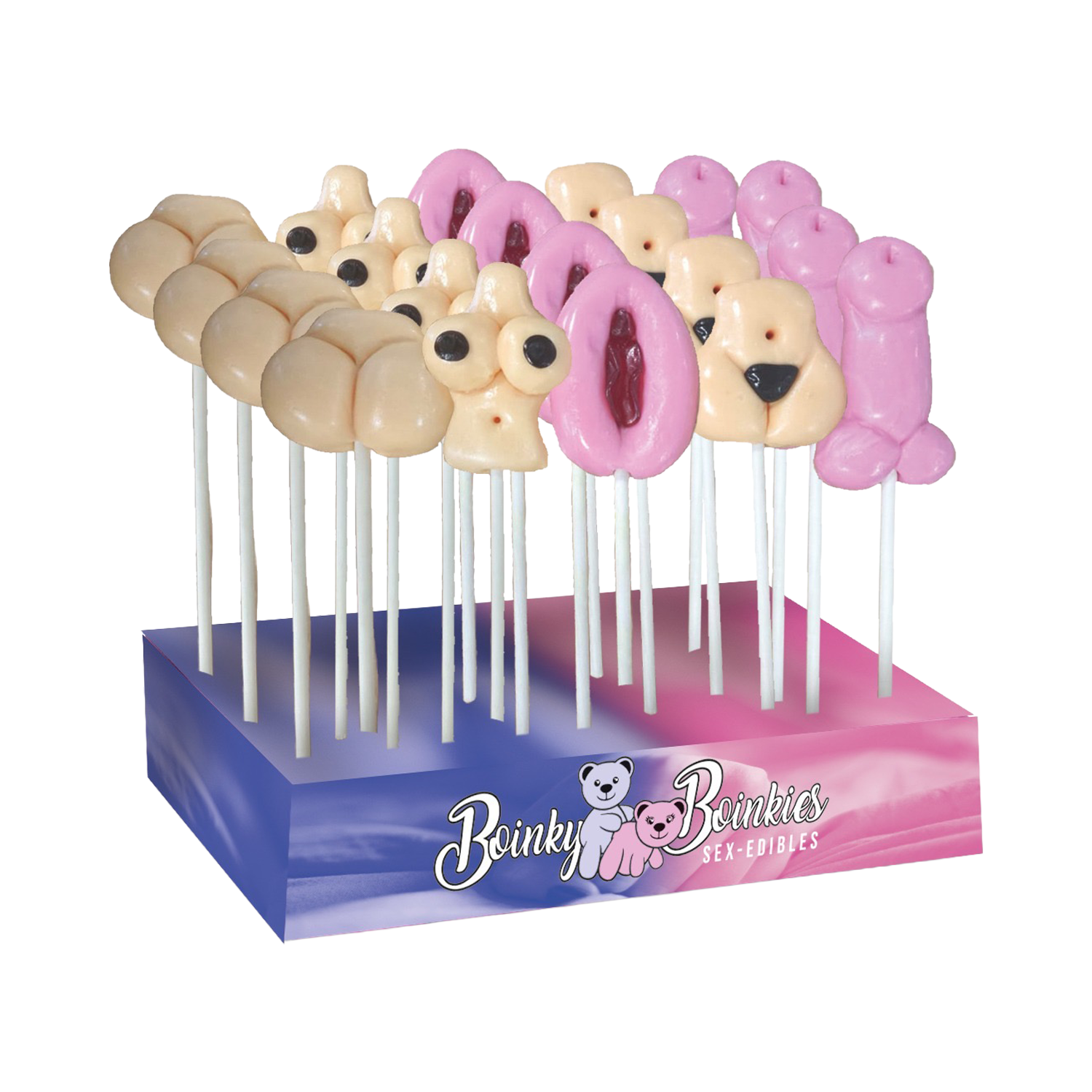 Boinky - Lollipops Sex Comic - Erotische Lollies - 25 stuks-Erotiekvoordeel.nl