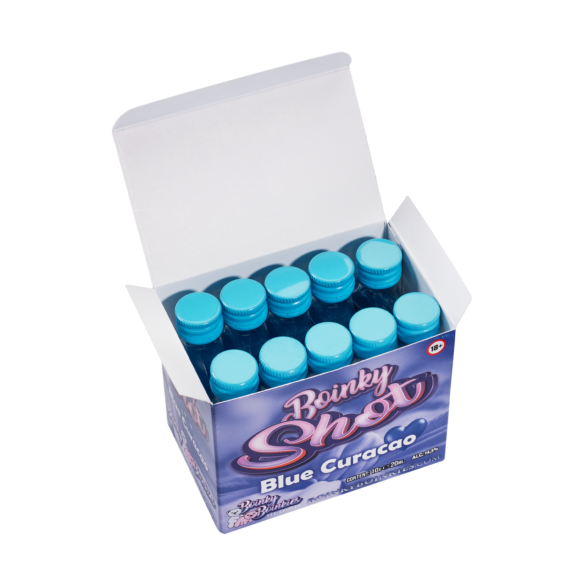 Boinky - Boinky Shots - Blue Curacao - 14,5% vol. - 10x 20 ml-Erotiekvoordeel.nl
