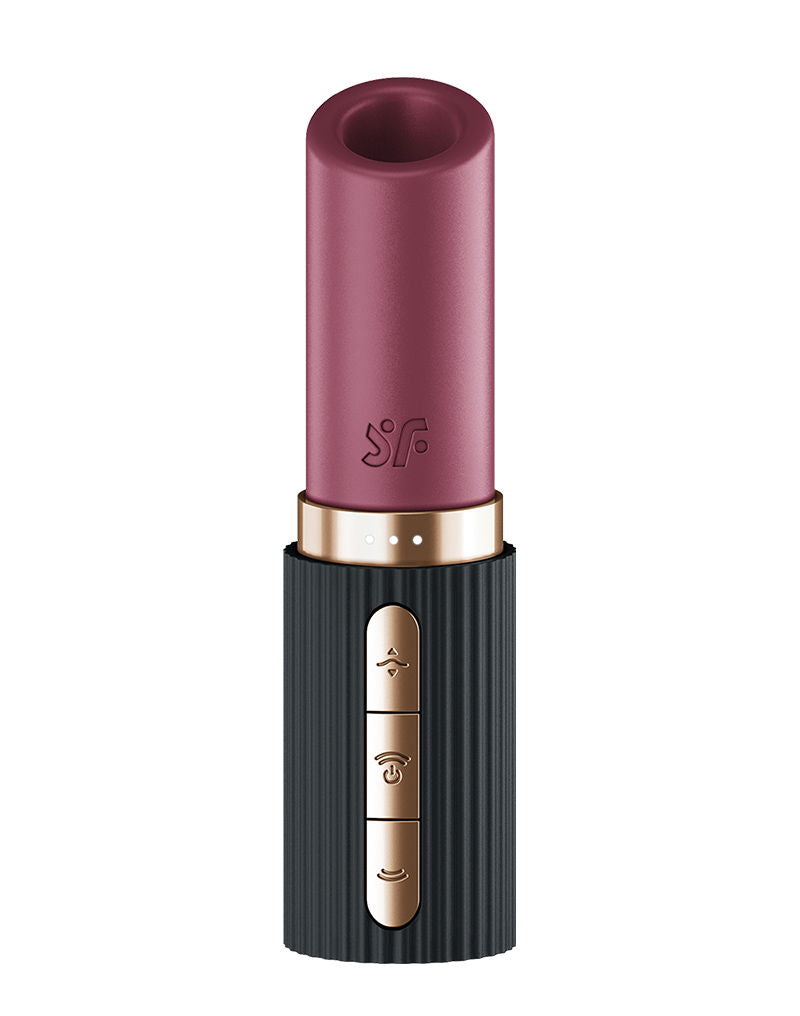 Satisfyer Pro 2 Kiss – Lipstick Vibrator met 3D Air Pulse Technologie - Zwart-Erotiekvoordeel.nl