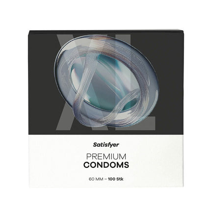 Satisfyer - Condoms - Size 60 mm - XL - 100 pieces