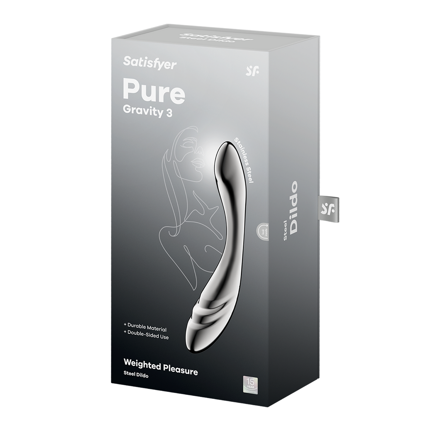 Satisfyer - Pure Gravity 3 - RVS Dildo-Rimbastore.com