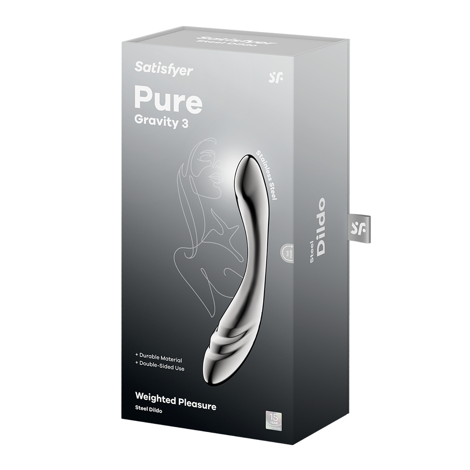 Satisfyer - Pure Gravity 3 - RVS Dildo-Rimbastore.com