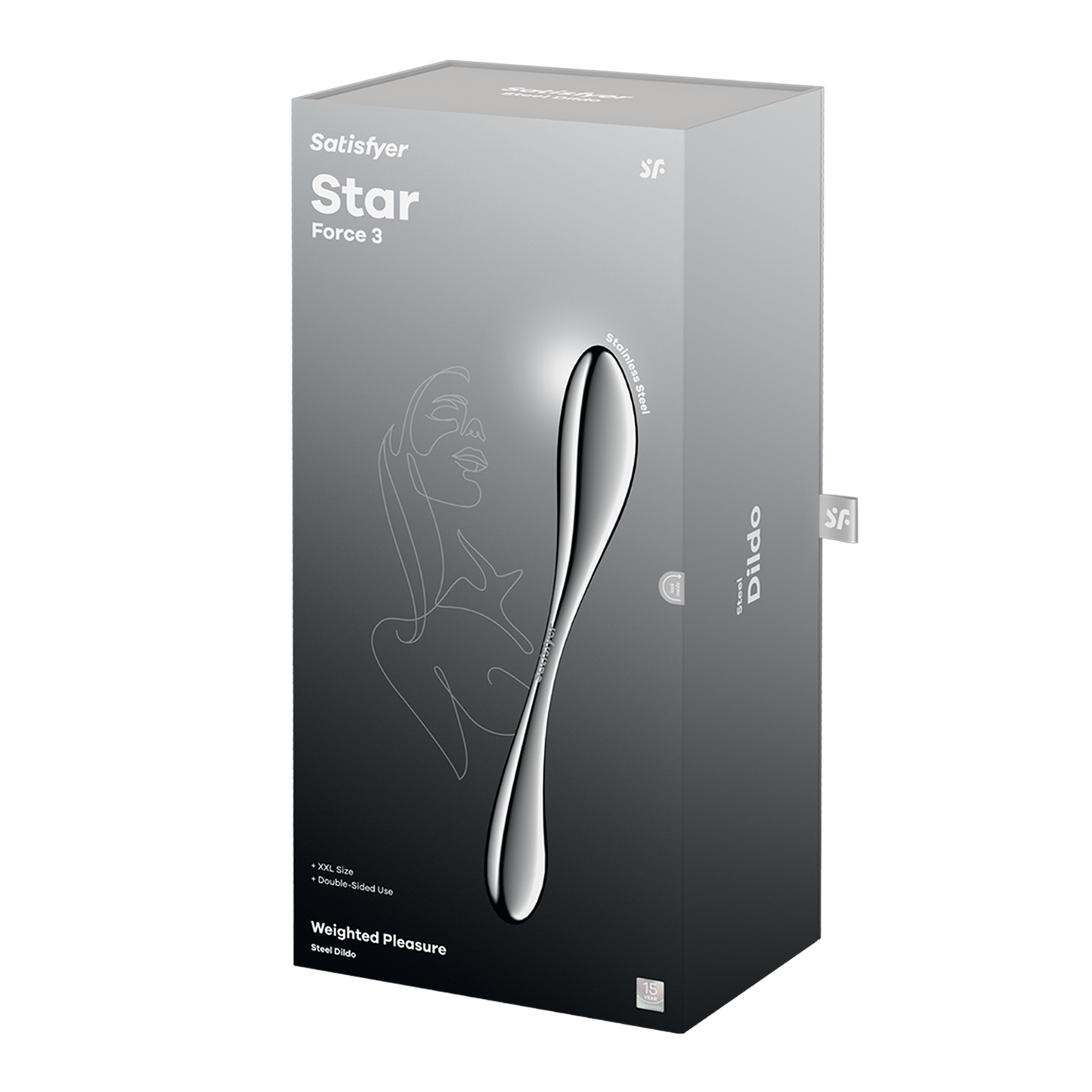 Satisfyer - Star Force 3 - RVS Dildo-Rimbastore.com