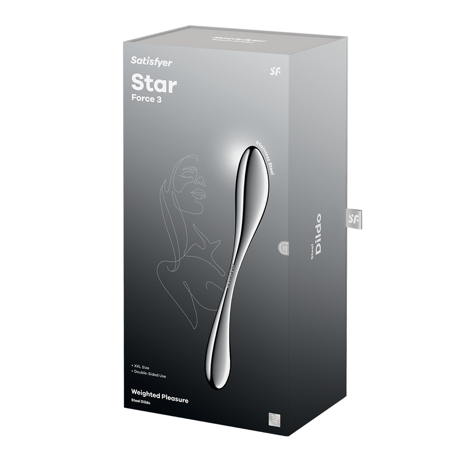 Satisfyer - Star Force 3 - RVS Dildo-Rimbastore.com