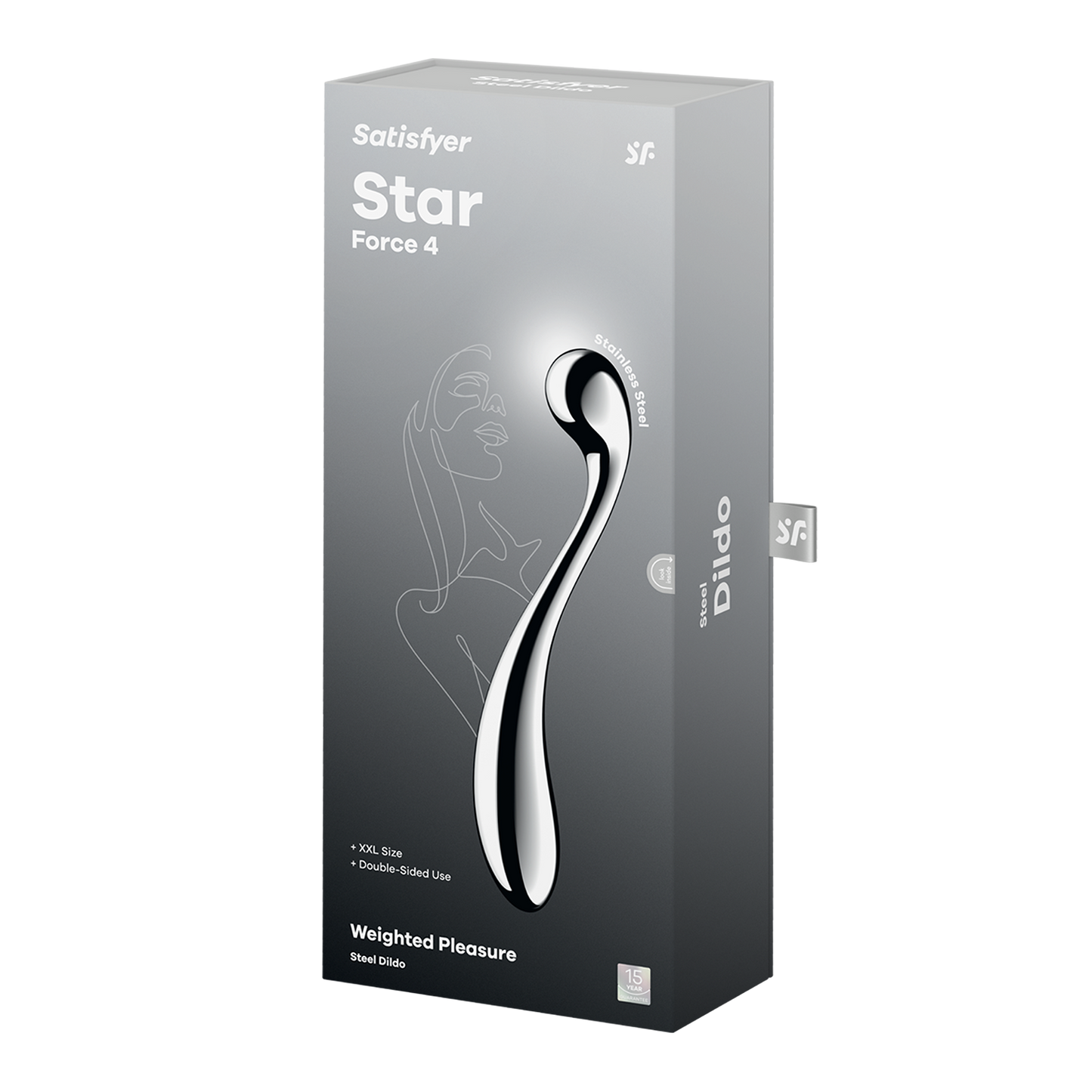 Satisfyer - Star Force 4 - RVS Dildo-Rimbastore.com