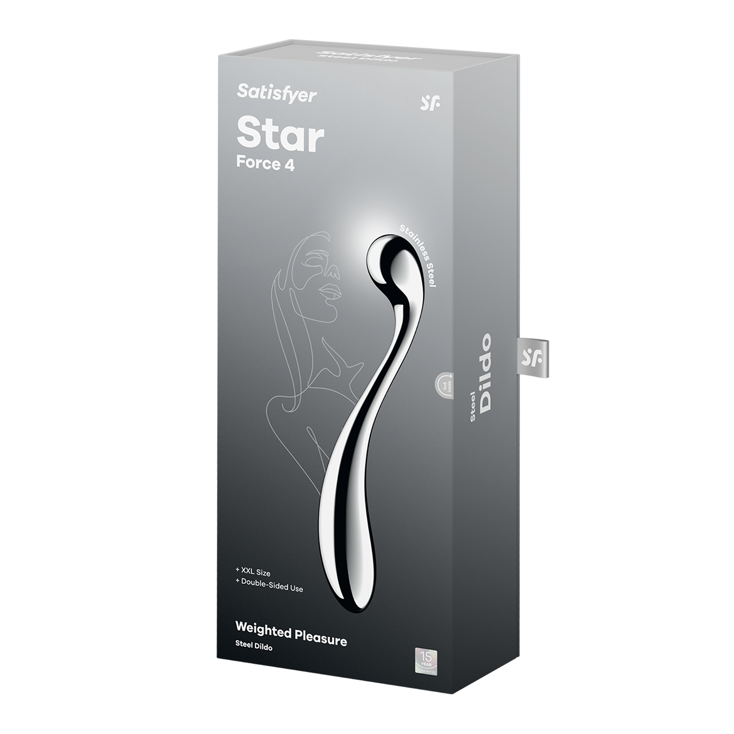 Satisfyer - Star Force 4 - RVS Dildo-Rimbastore.com