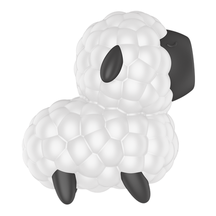 Satisfyer - Dreamy Sheep - Luchtdruk Vibrator - Zwart/Wit-Rimbastore.com