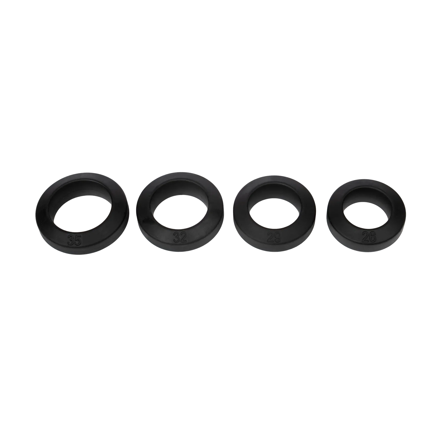 Rimba Bondage Play – Siliconen Cockring – Zwart - Verkrijgbaar in verschillende maten-Erotiekvoordeel.nl