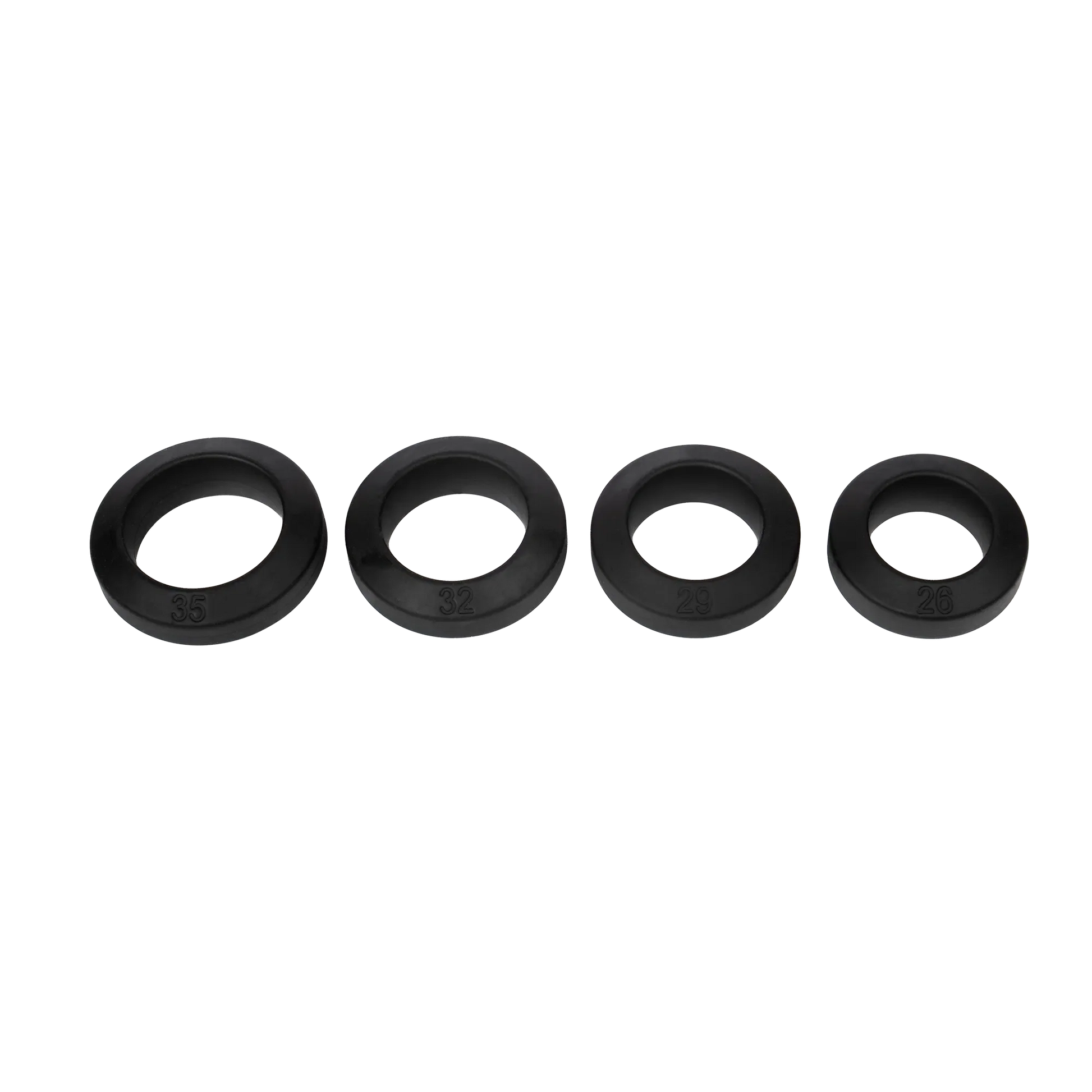 Rimba Bondage Play – Siliconen Cockring – Zwart - Verkrijgbaar in verschillende maten-Erotiekvoordeel.nl