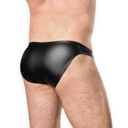 Amorable - Wetlook Herenslip - One Size - Zwart-Rimbastore.com