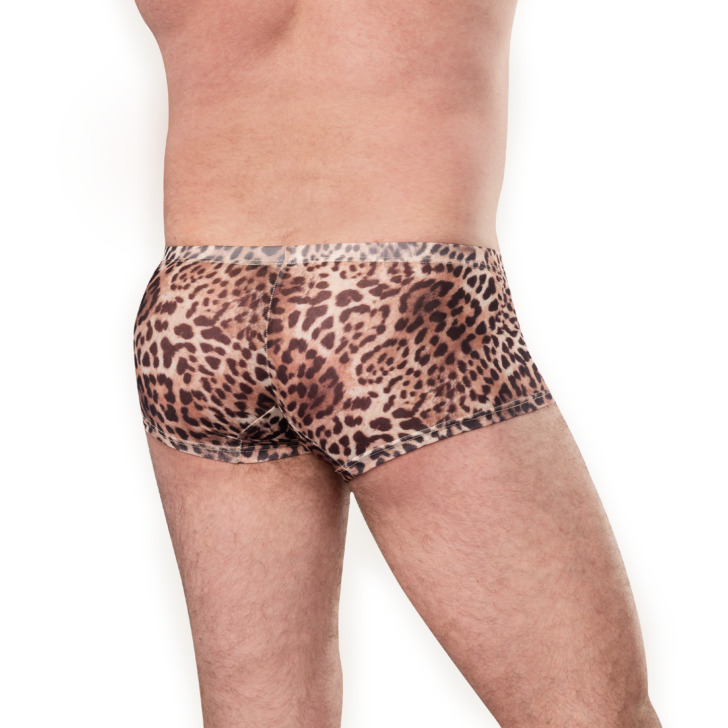 Amorable - Transparante Luipaard Heren Short - Panterprint-Erotiekvoordeel.nl