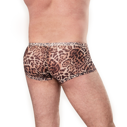 Amorable - Transparante Luipaard Heren Short - Panterprint-Erotiekvoordeel.nl