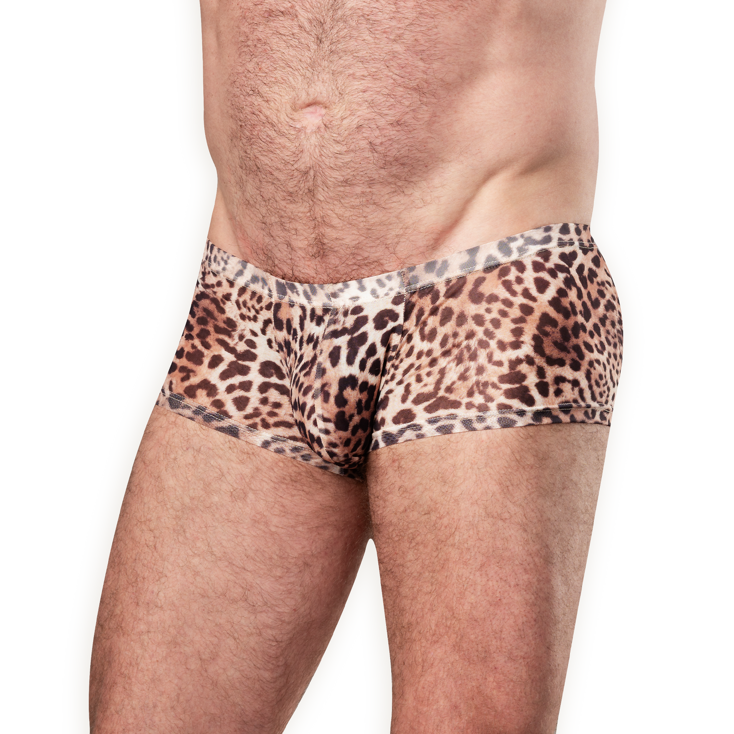 Amorable - Transparante Luipaard Heren Short - Panterprint-Erotiekvoordeel.nl