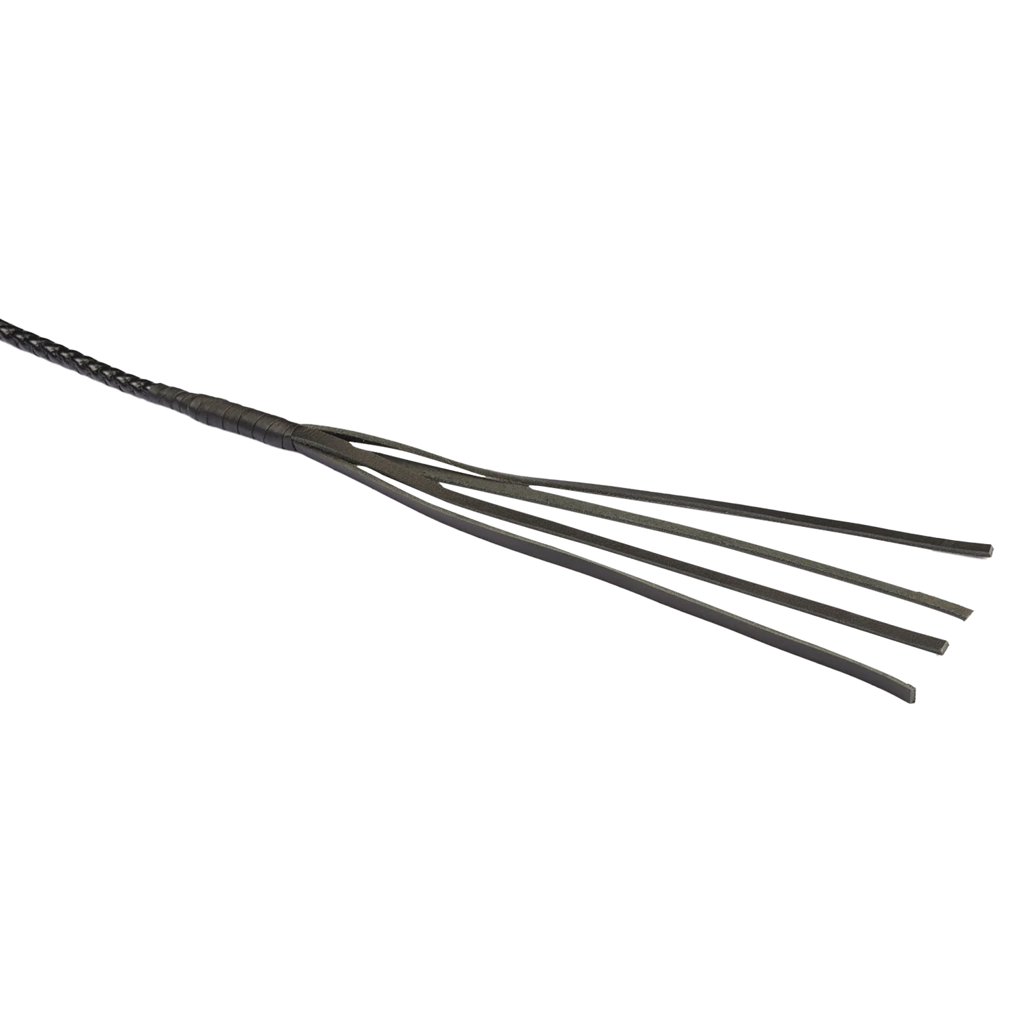 RISE - BDSM Zweep - Feather Single Tail - Zwart-Erotiekvoordeel.nl