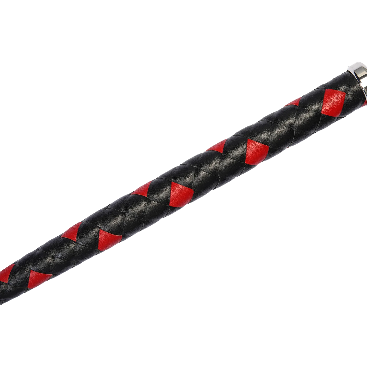 RISE - BDSM Zweep - Feather Single Tail - Zwart/Rood-Erotiekvoordeel.nl