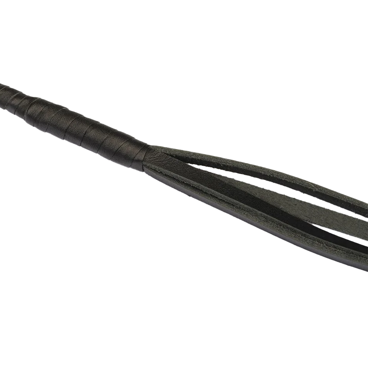 RISE - BDSM Zweep - Feather Hard Single Tail - Zwart/Geel-Rimbastore.com