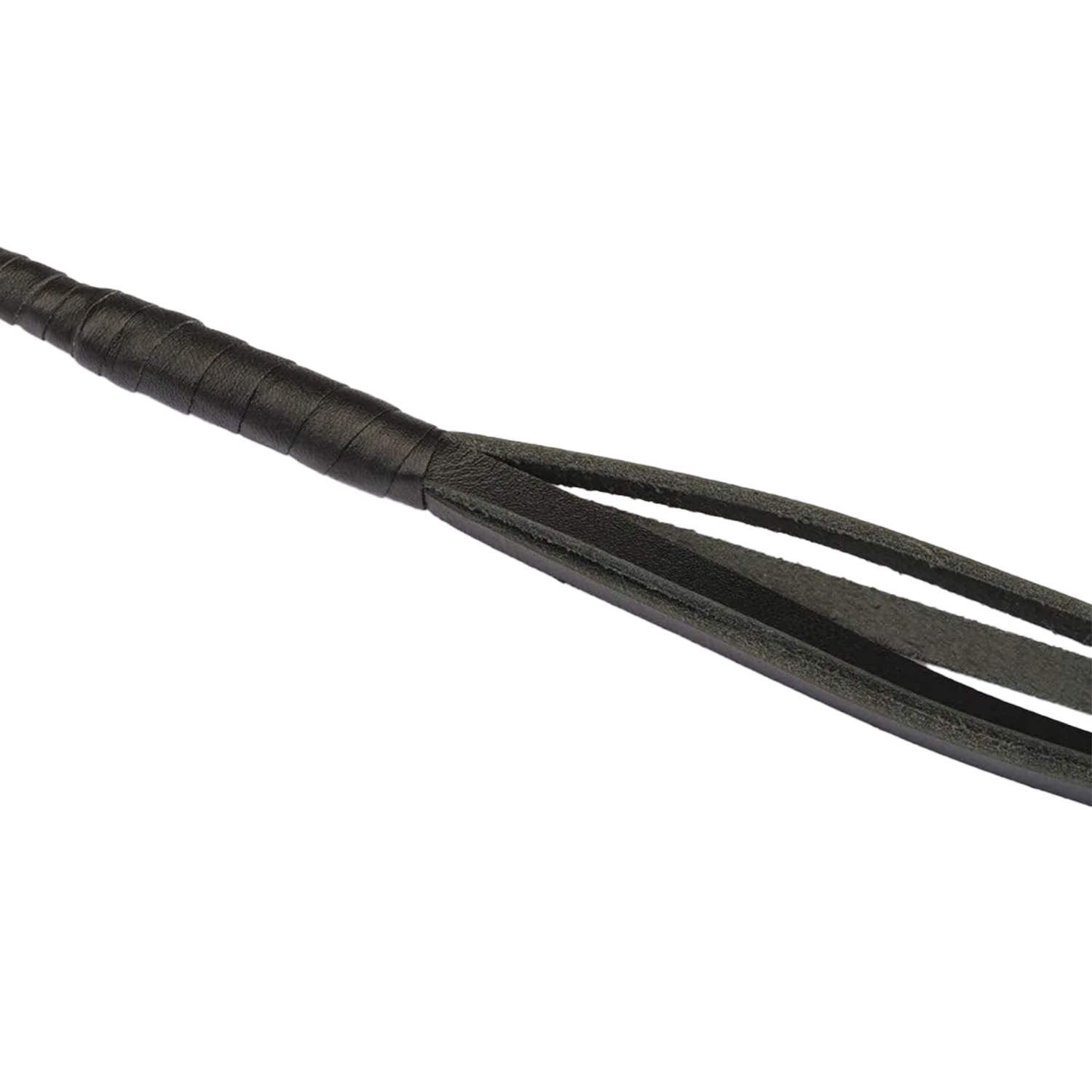 RISE - BDSM Zweep - Feather Hard Single Tail - Zwart/Geel-Rimbastore.com