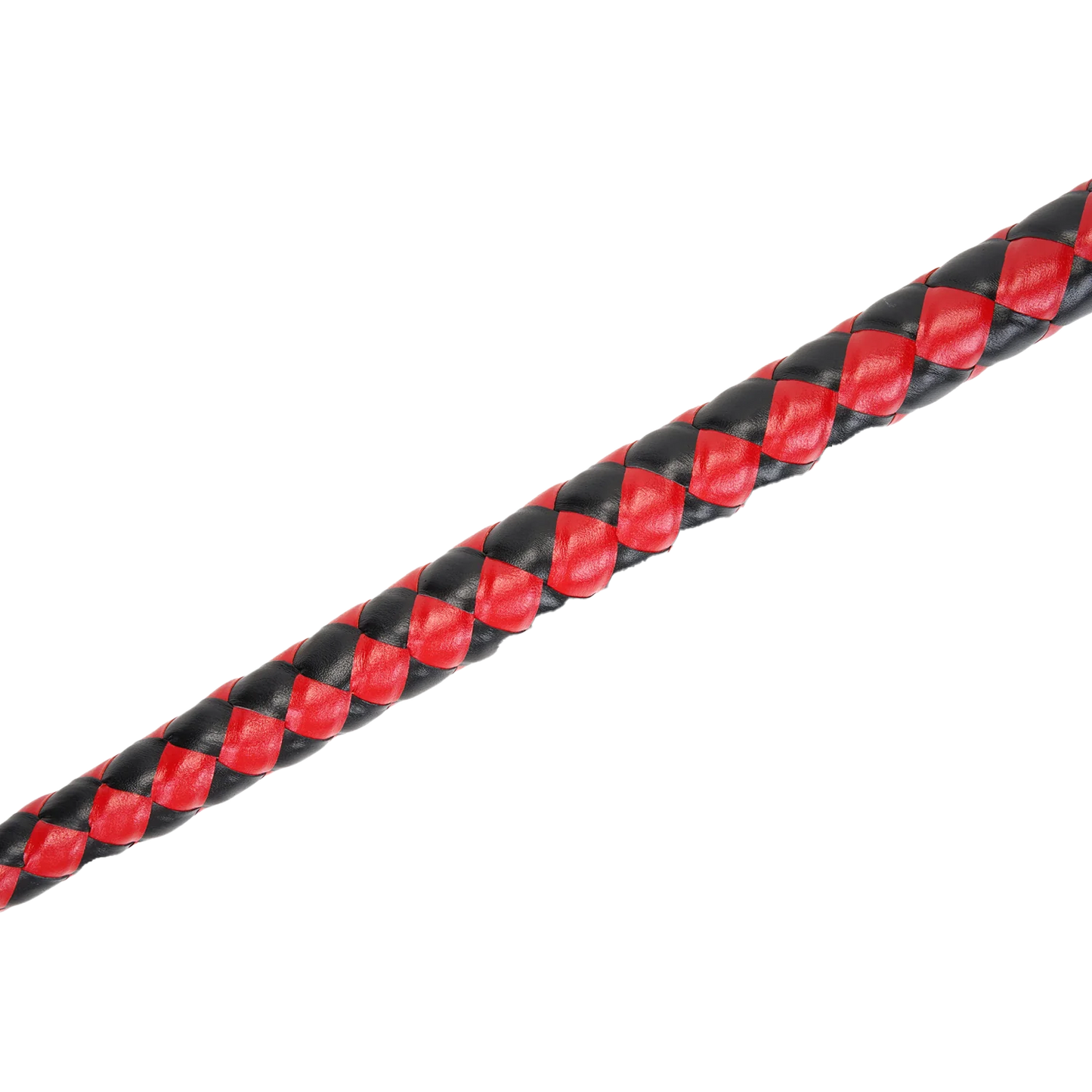 RISE - BDSM Zweep - Feather Soft Single Tail - Rood/Zwart-Rimbastore.com