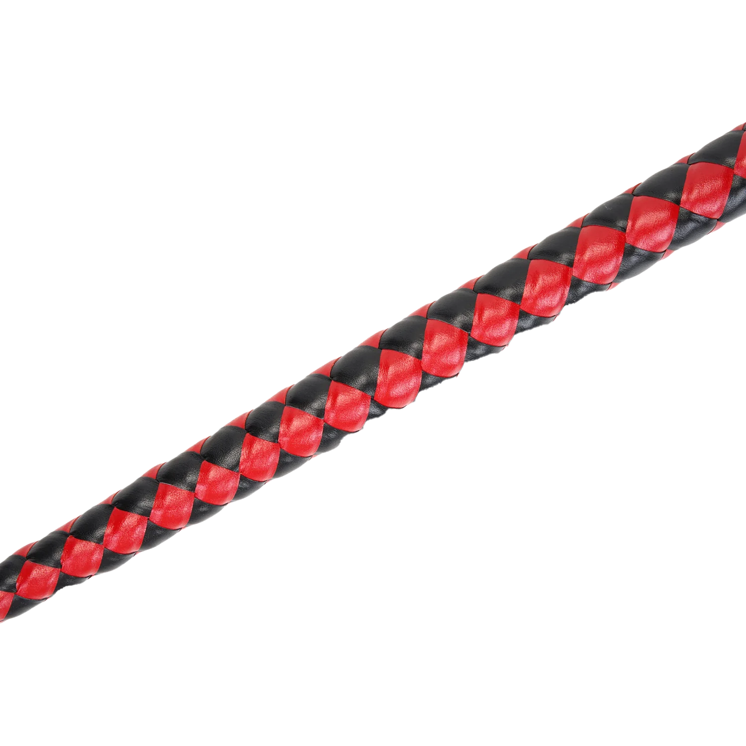 RISE - BDSM Zweep - Feather Soft Single Tail - Rood/Zwart-Rimbastore.com