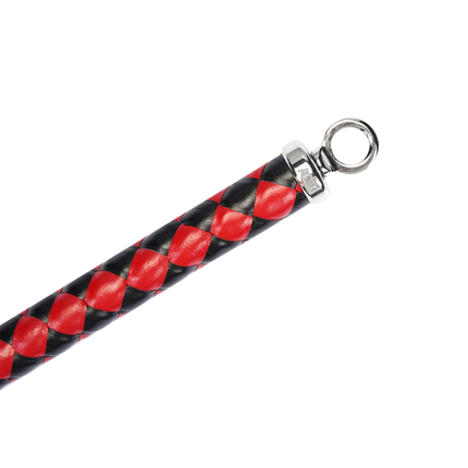RISE - BDSM Zweep - Feather Soft Single Tail - Rood/Zwart-Rimbastore.com