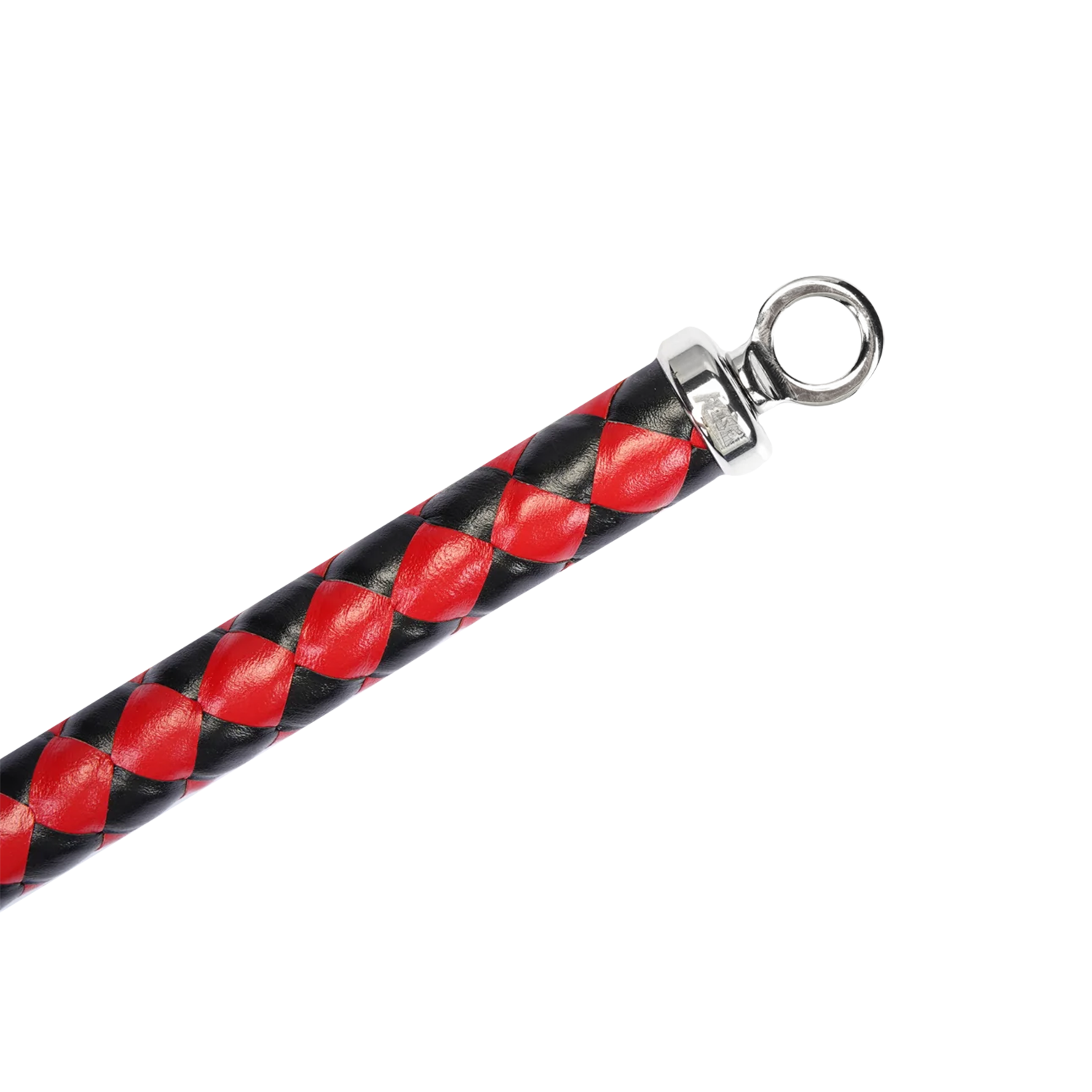 RISE - BDSM Zweep - Feather Soft Single Tail - Rood/Zwart-Rimbastore.com