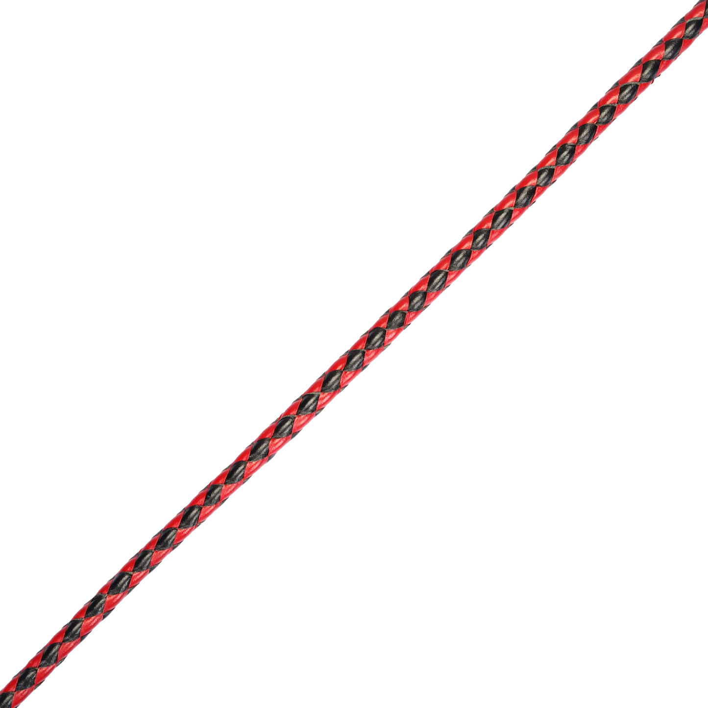 RISE - BDSM Zweep - Feather Soft Single Tail - Rood/Zwart-Rimbastore.com