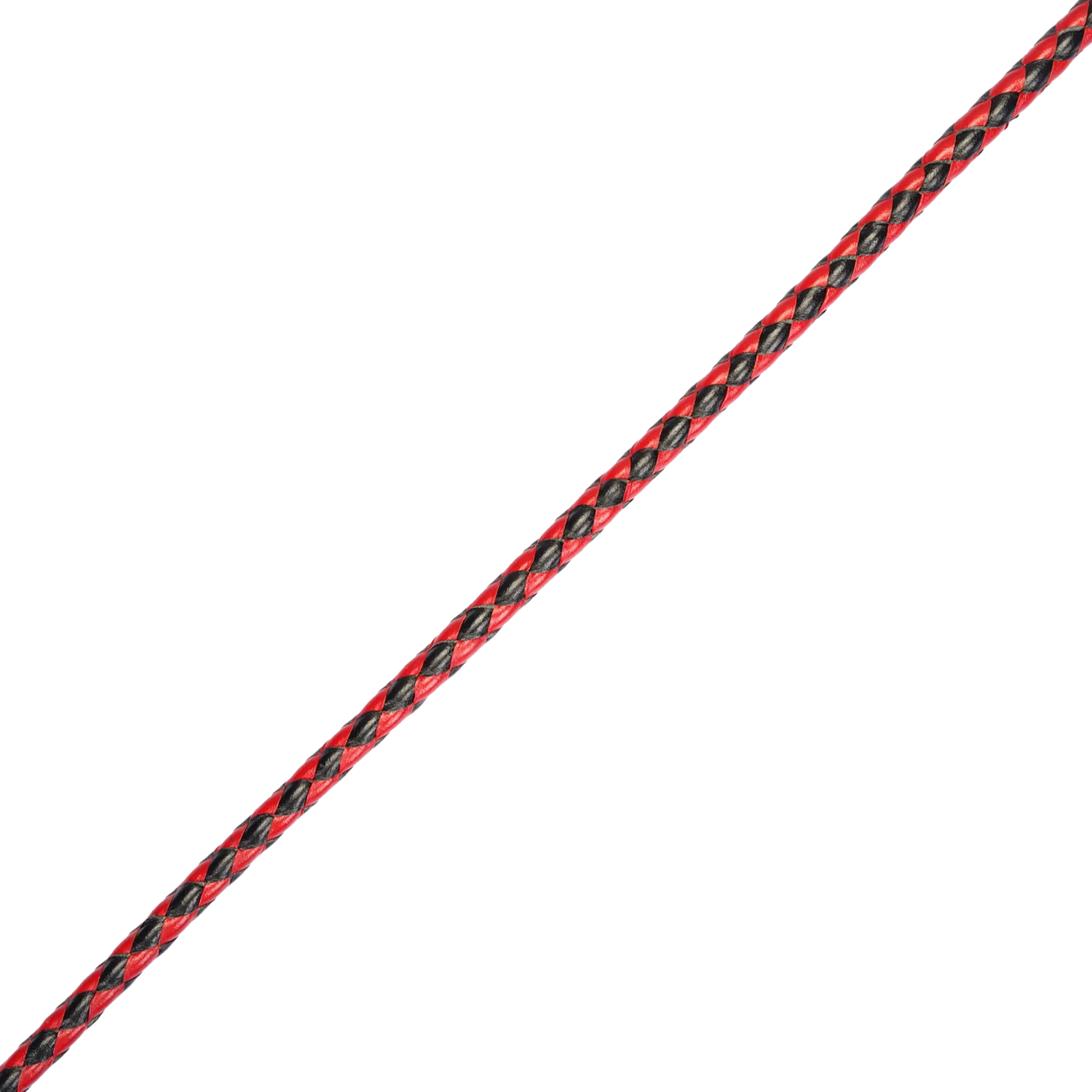 RISE - BDSM Zweep - Feather Soft Single Tail - Rood/Zwart-Rimbastore.com