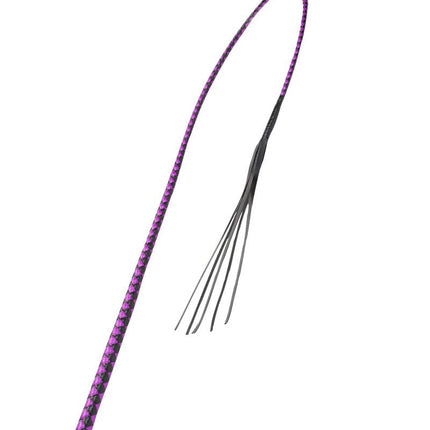 RISE - BDSM Zweep - Feather Soft Single Tail - Paars/Zwart-Rimbastore.com