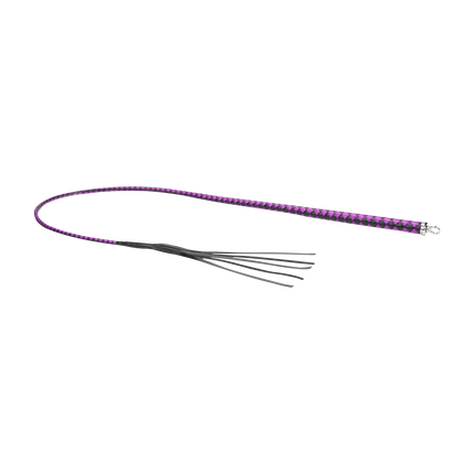 RISE - BDSM Zweep - Feather Soft Single Tail - Paars/Zwart-Rimbastore.com