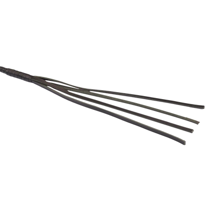 RISE - BDSM Zweep - Feather Soft Single Tail - Paars/Zwart-Rimbastore.com