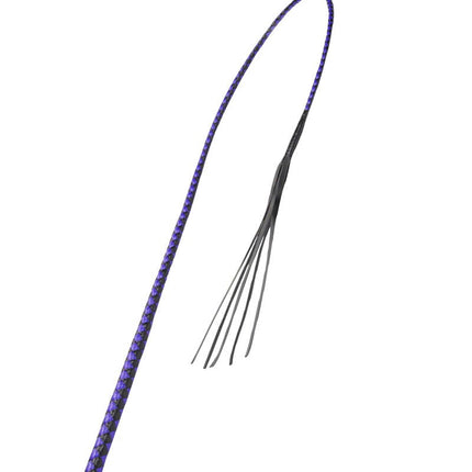 RISE - BDSM Zweep - Feather Soft Single Tail - Blauw/Zwart-Rimbastore.com