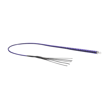 RISE - BDSM Zweep - Feather Soft Single Tail - Blauw/Zwart-Rimbastore.com