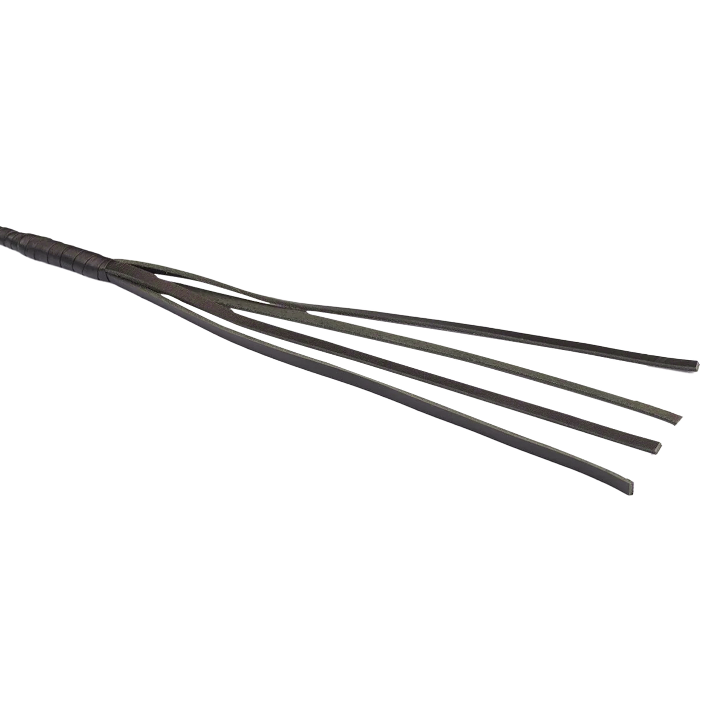 RISE - BDSM Zweep - Feather Soft Single Tail - Blauw/Zwart-Rimbastore.com
