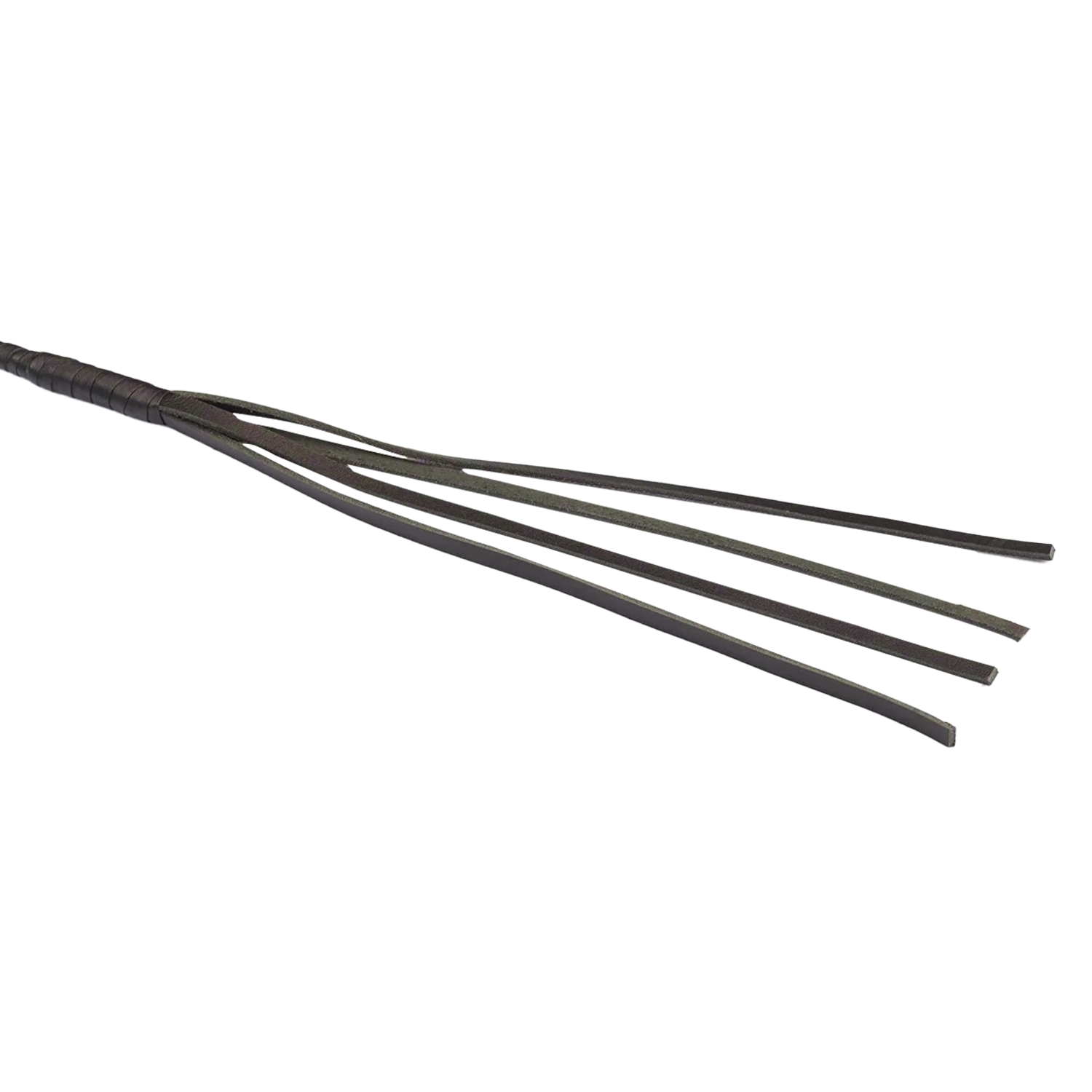 RISE - BDSM Zweep - Feather Soft Single Tail - Blauw/Zwart-Rimbastore.com