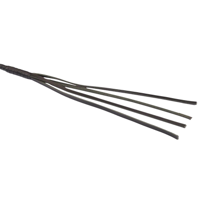 RISE - BDSM Zweep - Feather Soft Single Tail - Blauw/Zwart-Rimbastore.com