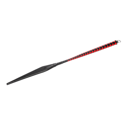 RISE - BDSM Devil's Tongue Flap Zweep - Pulse - Zwart/Rood-Rimbastore.com