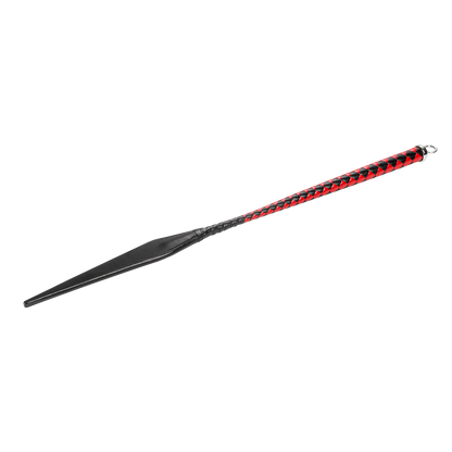 RISE - BDSM Devil's Tongue Flap Zweep - Pulse - Zwart/Rood-Rimbastore.com