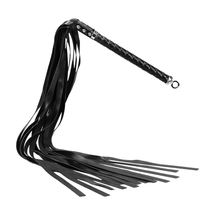 RISE - Lange Flogger met Zachte Strengen - Zwart-Rimbastore.com