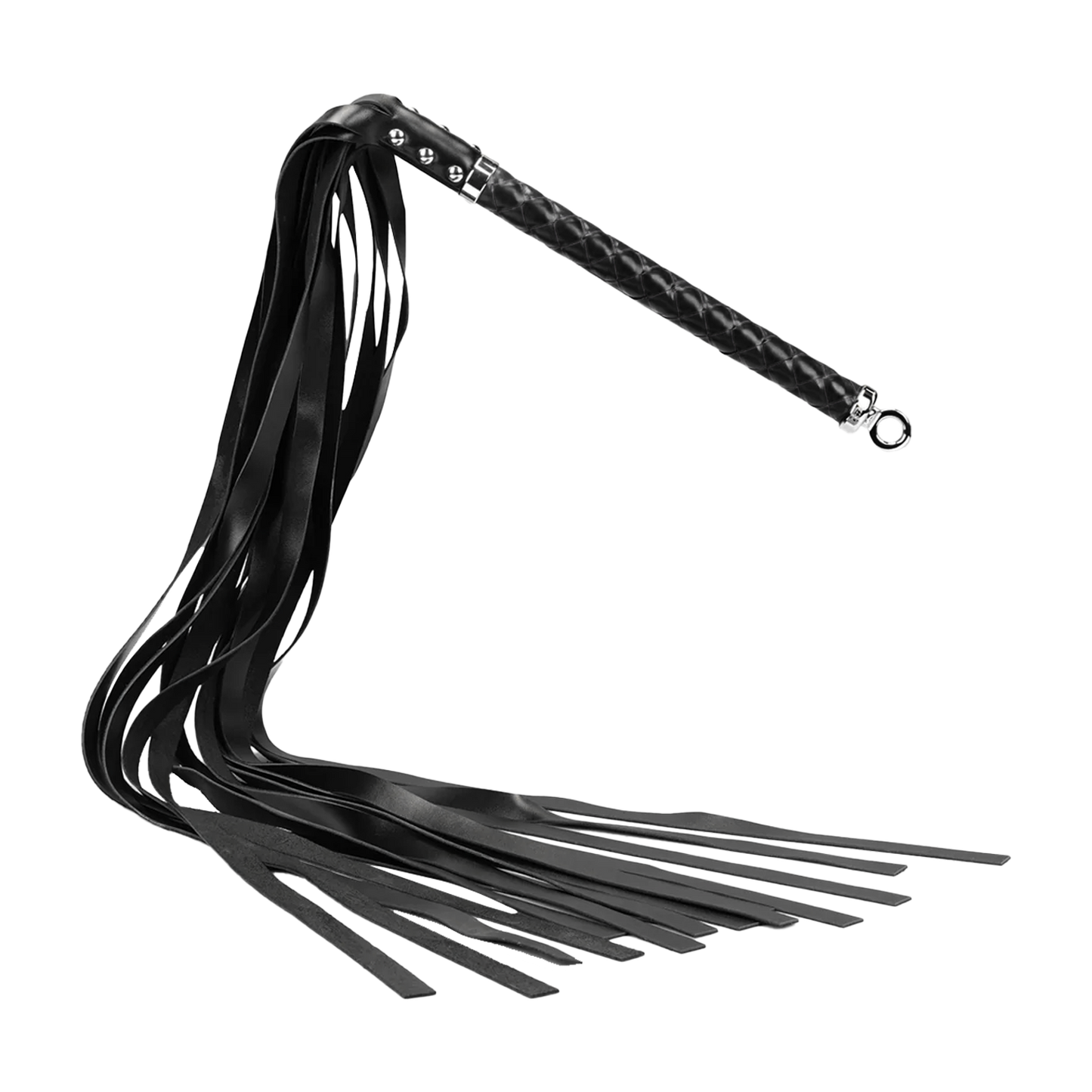 RISE - Lange Flogger met Zachte Strengen - Zwart-Rimbastore.com