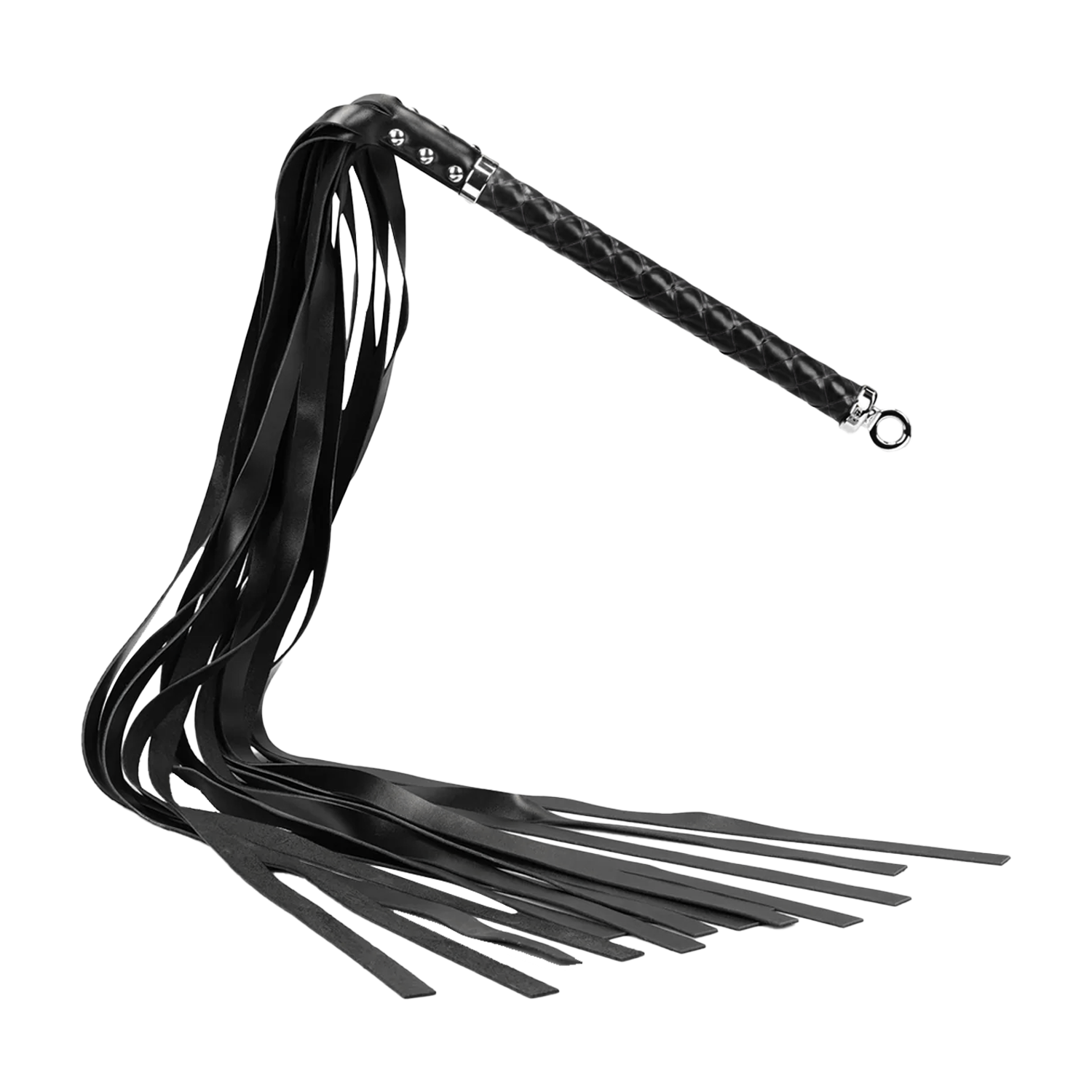 RISE - Lange Flogger met Zachte Strengen - Zwart-Rimbastore.com