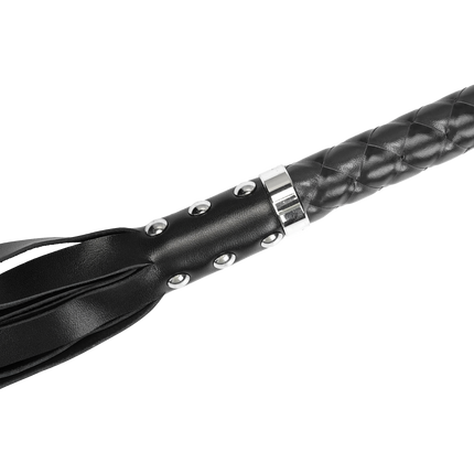 RISE - Lange Flogger met Zachte Strengen - Zwart-Rimbastore.com
