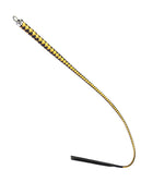 RISE - BDSM Zweep - Feather Wide Single Tail - Zwart/Goud-Rimbastore.com