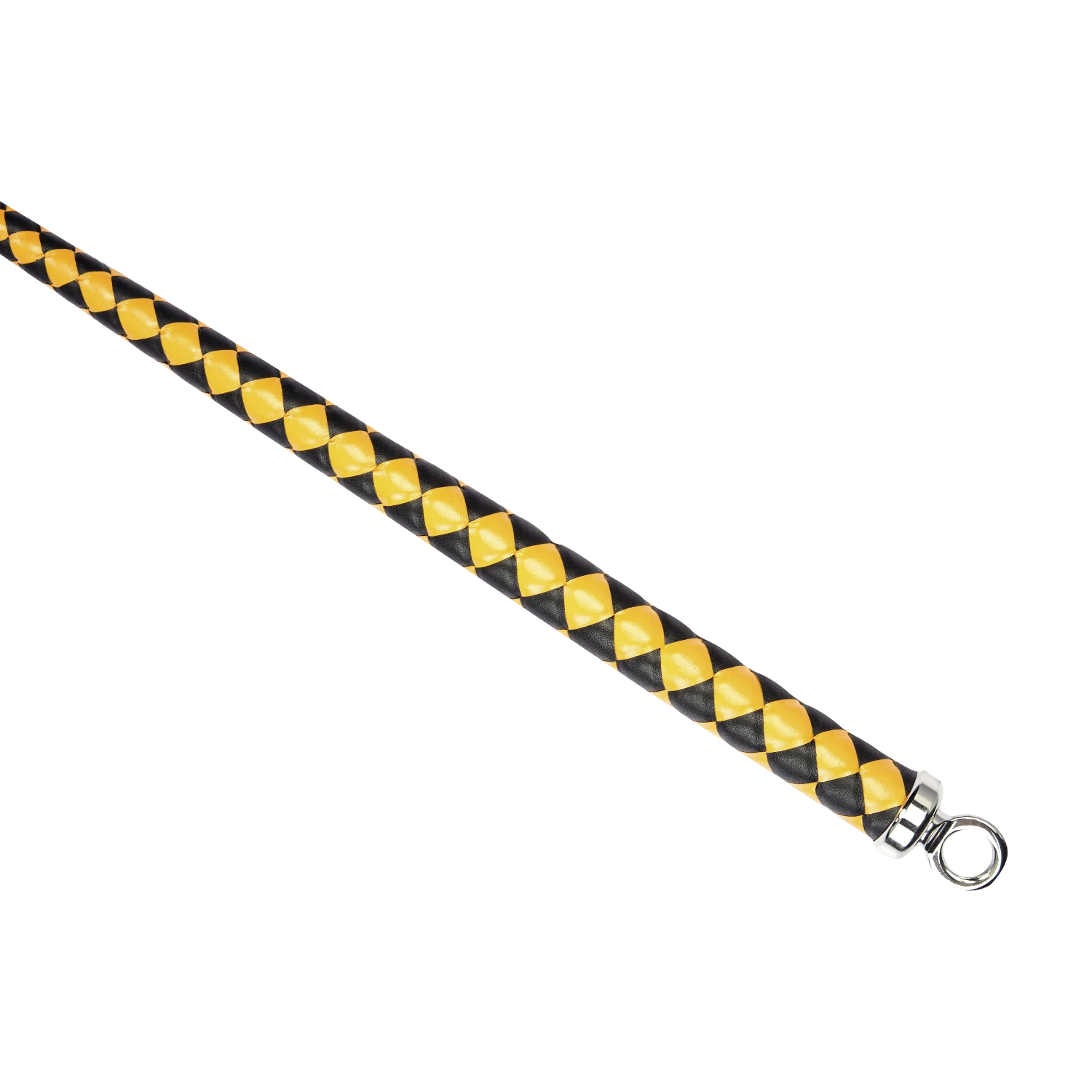 RISE - BDSM Zweep - Feather Wide Single Tail - Zwart/Goud-Rimbastore.com